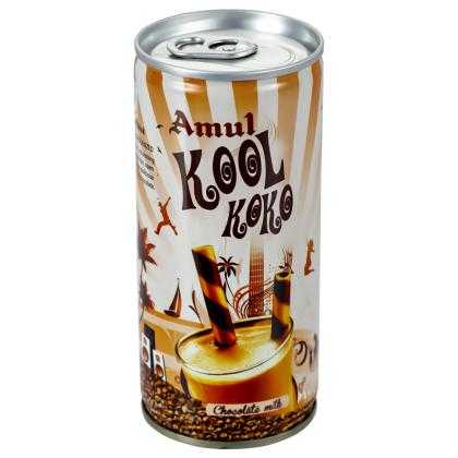 Amul Kool Koko Chocolate Flavoured Milk 200 ml (Can)