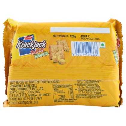 Parle Krack Jack Butter Masala Biscuits 120 g - Image 2