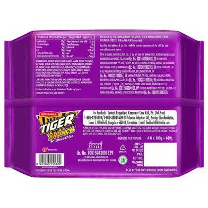 Britannia Tiger Krunch Chocochips Biscuits Combo Pack 400 g - Image 2