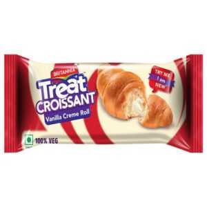 Brittania Treat Crossaint Vanilla Creme Roll 45 g