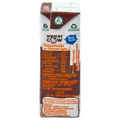 Britannia Winkin' Cow Chocolate Milkshake 180 ml (Tetra Pak) - Image 3