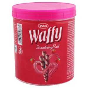 Dukes Waffy Strawberry Wafer Rolls 250 g