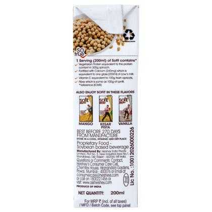 Sofit Chocolate Flavoured Soya Milk 200 ml (Tetra Pak) - Image 4