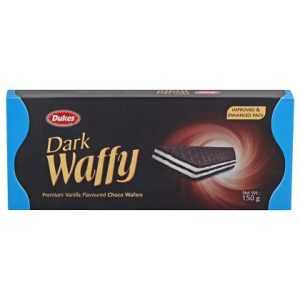 Dukes Dark Waffy Vanilla Choco Wafers 150 g (Pouch)