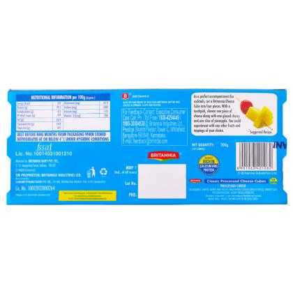 Britannia Cheese Cubes 200 g (Carton) - Image 2