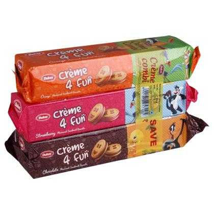 Dukes Creme 4 Fun Cream Biscuits Combo Pack 450 g - Image 2