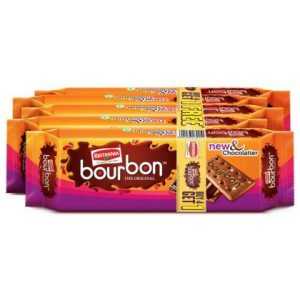 Britannia Bourbon The Original Cream Biscuits 120 g (Buy 4 Get 1)