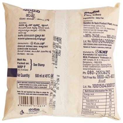Nandini Pure Ghee 500 ml (Pouch) - Image 2