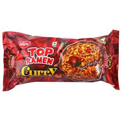 Top Ramen Curry Saucy Flat Instant Noodles 280 g (Pouch)