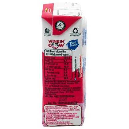 Britannia Winkin' Cow Strawberry Milkshake 180 ml (Tetra Pak) - Image 3