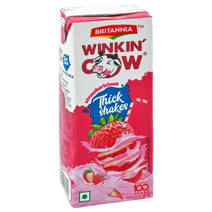 Britannia Winkin' Cow Strawberry Milkshake 180 ml (Tetra Pak) - Image 10
