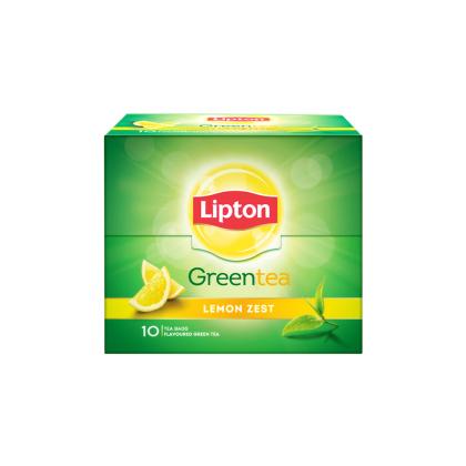 Lipton Lemon Zest Green Tea Bags 10 pcs - Image 2