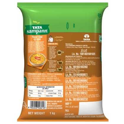Tata Sampann High Protein Unpolished Tur / Arhar Dal 1 kg - Image 2