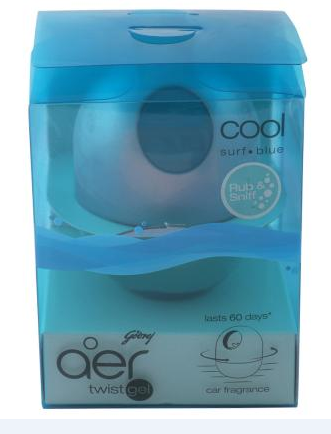 Godrej Aer Twist Cool Surf Blue Car Freshener Gel 45 g