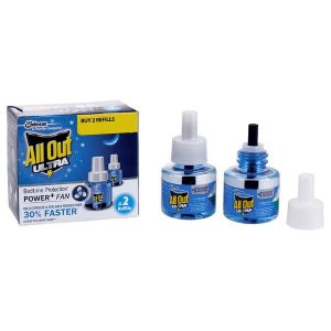 All Out Ultra Power+ Fan Mosquito Repellent Refill 45 ml (Pack of 2)