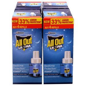 All Out Ultra Power+ Mosquito Repellent Refill 45 ml (Pack of 4)