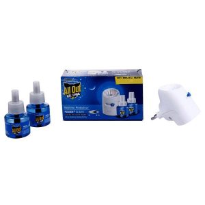 All Out Ultra Power+ Slider Mosquito Repellent Machine+ Refill 45 ml (Pack of 2)
