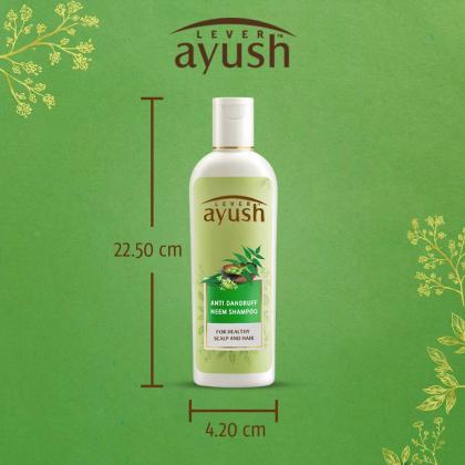 Ayush Anti Dandruff Shampoo with Neem & Rosemary Oil 330 ml | Basket Hunt