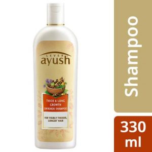 Ayush Thick & Long Growth Shikakai Shampoo with Shikakai & Bhringamalakadi Oil 330 ml