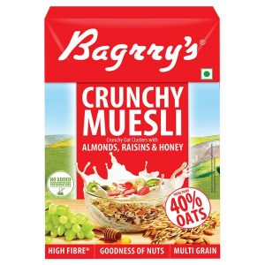 Bagrry's Crunchy Muesli With Almonds Raisins & Honey 500 g