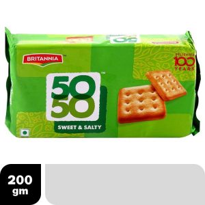 Britannia 50-50 Sweet & Salty Biscuits 200 g