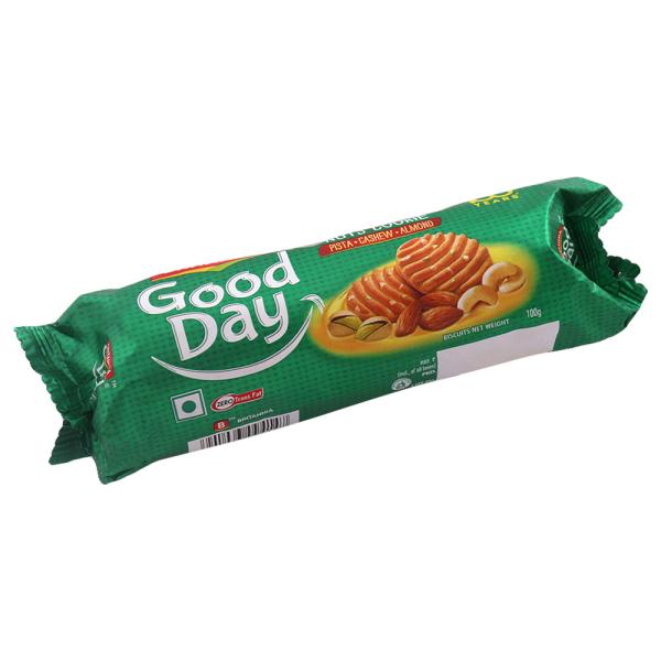 Britannia Good Day Nuts Cookies 100 g (Pouch) - Image 6