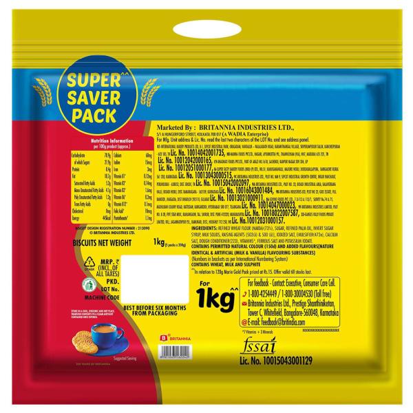 Britannia Marie Gold Biscuits 1 kg - Image 7