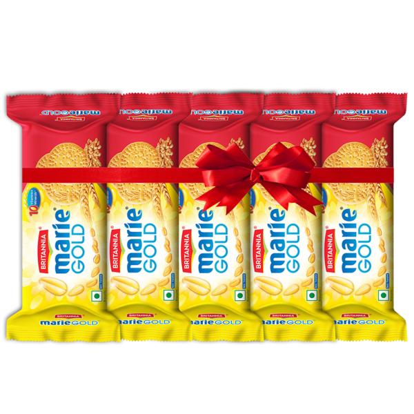 Britannia Marie Gold Biscuits Combo Pack 120 g (Pack of 5)