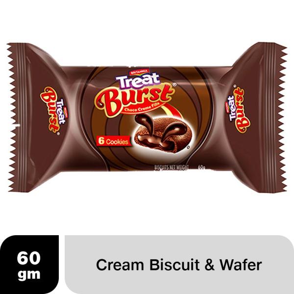 Britannia Treat Burst Choco Cream Fill Cookies 60 g