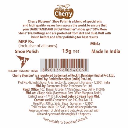 Cherry Blossom Dark Tan Shoe Polish 15 g - Image 4