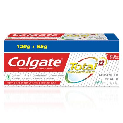 Colgate Total Whole Mouth Health Advanced Health Toothpaste (120 + 65) g
