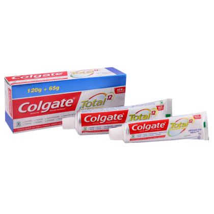Colgate Total Whole Mouth Health Advanced Health Toothpaste (120 + 65) g - Image 3