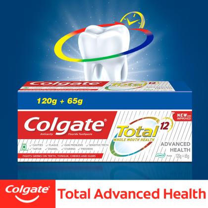 Colgate Total Whole Mouth Health Advanced Health Toothpaste (120 + 65) g - Image 4