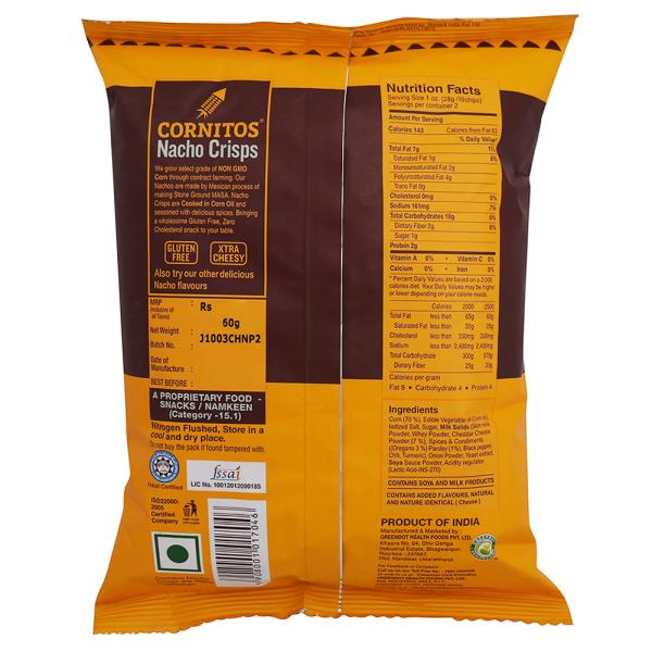 Cornitos Cheese & Herbs Nacho Crisps 60 g - Image 7
