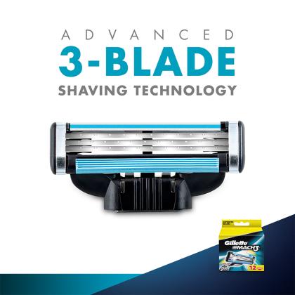 Gillette Mach3 Shaving Cartridge 12 pcs - Image 6
