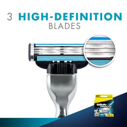 Gillette Mach3 Shaving Cartridge 12 pcs - Image 8