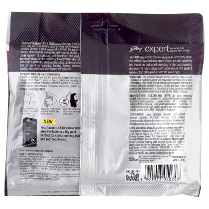Godrej Expert Rich Creme Ammonia Free Hair Colour, Burgundy (20 g + 20 ml)  | Basket Hunt