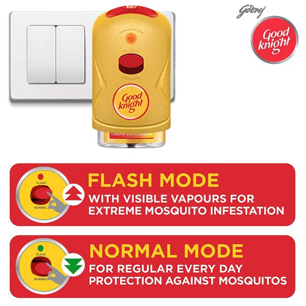 Good Knight Gold Flash Mosquito Repellent Machine + Refill 45 ml - Image 7