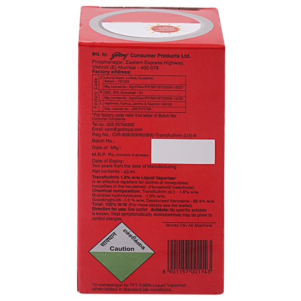Good Knight Power Activ+ Mosquito Repellent Refill 45 ml - Image 2
