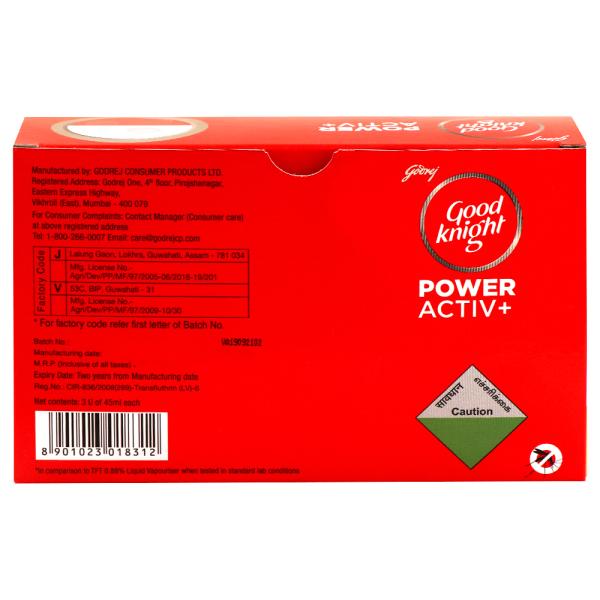 Good Knight Power Activ+ Mosquito Repellent Refill 45 ml (Pack of 3) - Image 2
