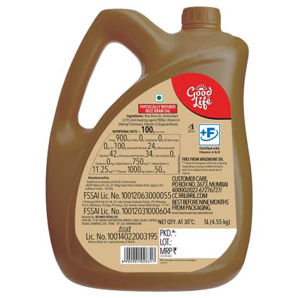 Good Life Rice Bran Oil 5 L - Image 2