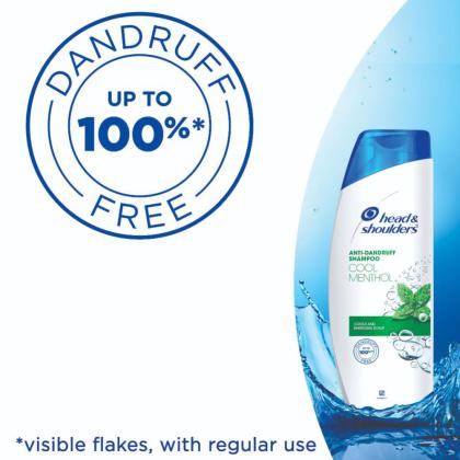 Head & Shoulders Cool Menthol Anti-Dandruff Shampoo 340 ml - Image 5