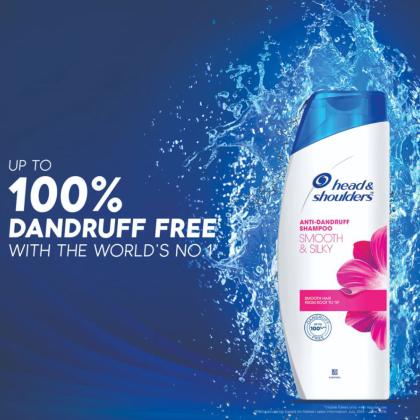 Head & Shoulders Smooth & Silky Anti-Dandruff Shampoo 340 ml - Image 2