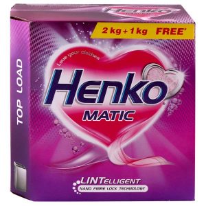 Henko Matic Top Load Detergent Powder 2 kg (Get Extra 1 kg Free)