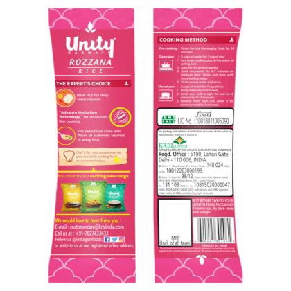 India Gate Unity Rozzana Basmati Rice 5 kg - Image 2