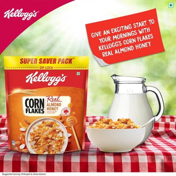 Kellogg's Corn Flakes With Real Almond & Honey 1 kg - Image 4