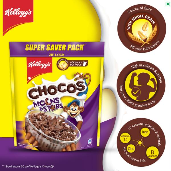 Kellogg's Moons & Stars Chocos Cereal 1.2 kg