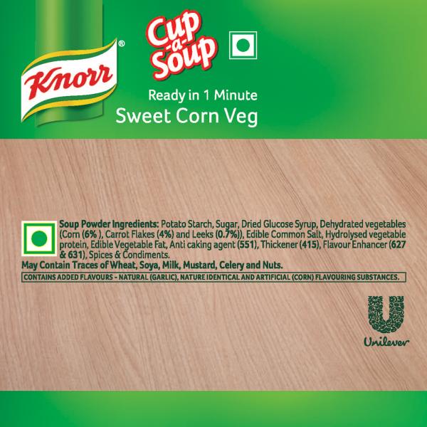 Knorr Sweet Corn Veg Instant Cup-a-Soup 12 g (Pouch) - Image 8