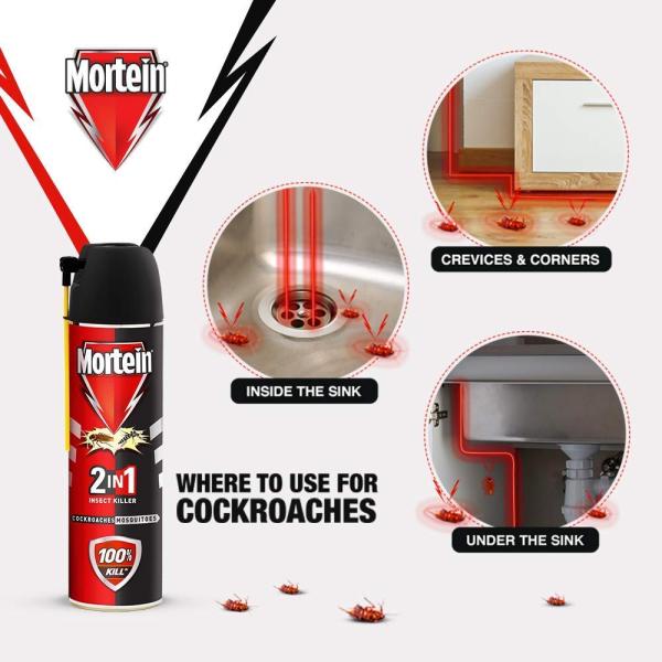 Mortein 2-in-1 All Insect Killer Spray 425 ml - Image 3