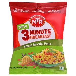 MTR 3 Minute Breakfast Instant Khatta Meetha Poha Mix 60 g